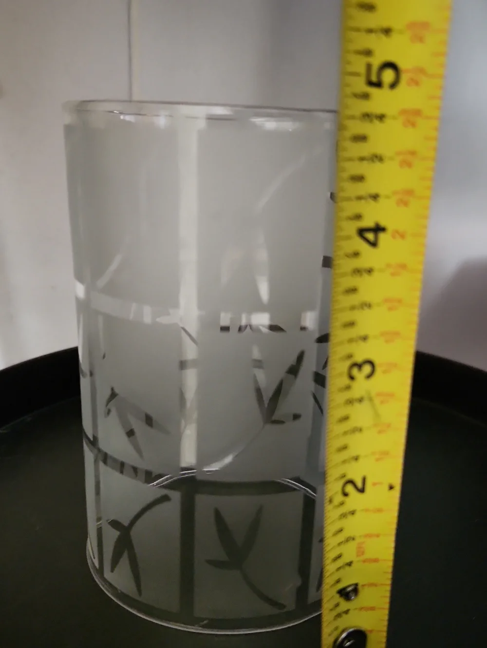 Partylite Bamboo Wall Sconce Etched Glass Replacement Globe